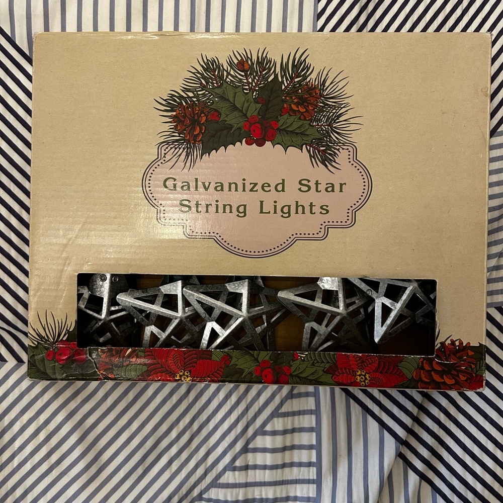 Cracker Barrel star string lights